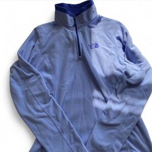 The North Face Men's Zip-Up Light Blue Sweater